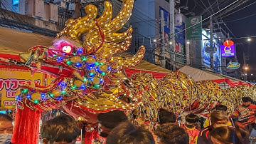 Chinese New Year 2022 Dragon Dance in Chiang Mai Chinatown