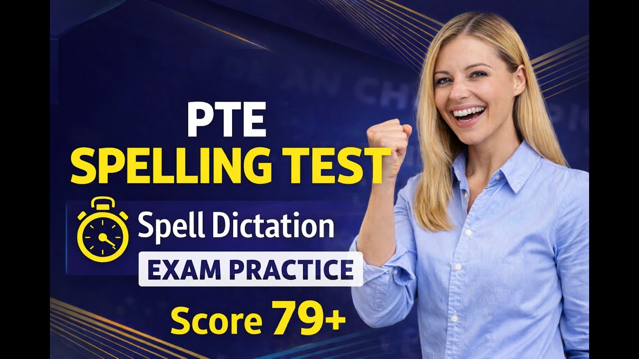 PTE Spelling Test | Spelling Dictation | Real Exam Practice | 79+ 14