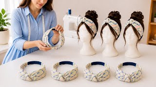 i used to make 40 headbands a day for money! easy DIY headband tutorial