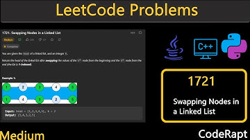 Swapping Nodes in a LinkedList || Leetcode Q. 1721 || C++ || Python || Java || Daily Challenges