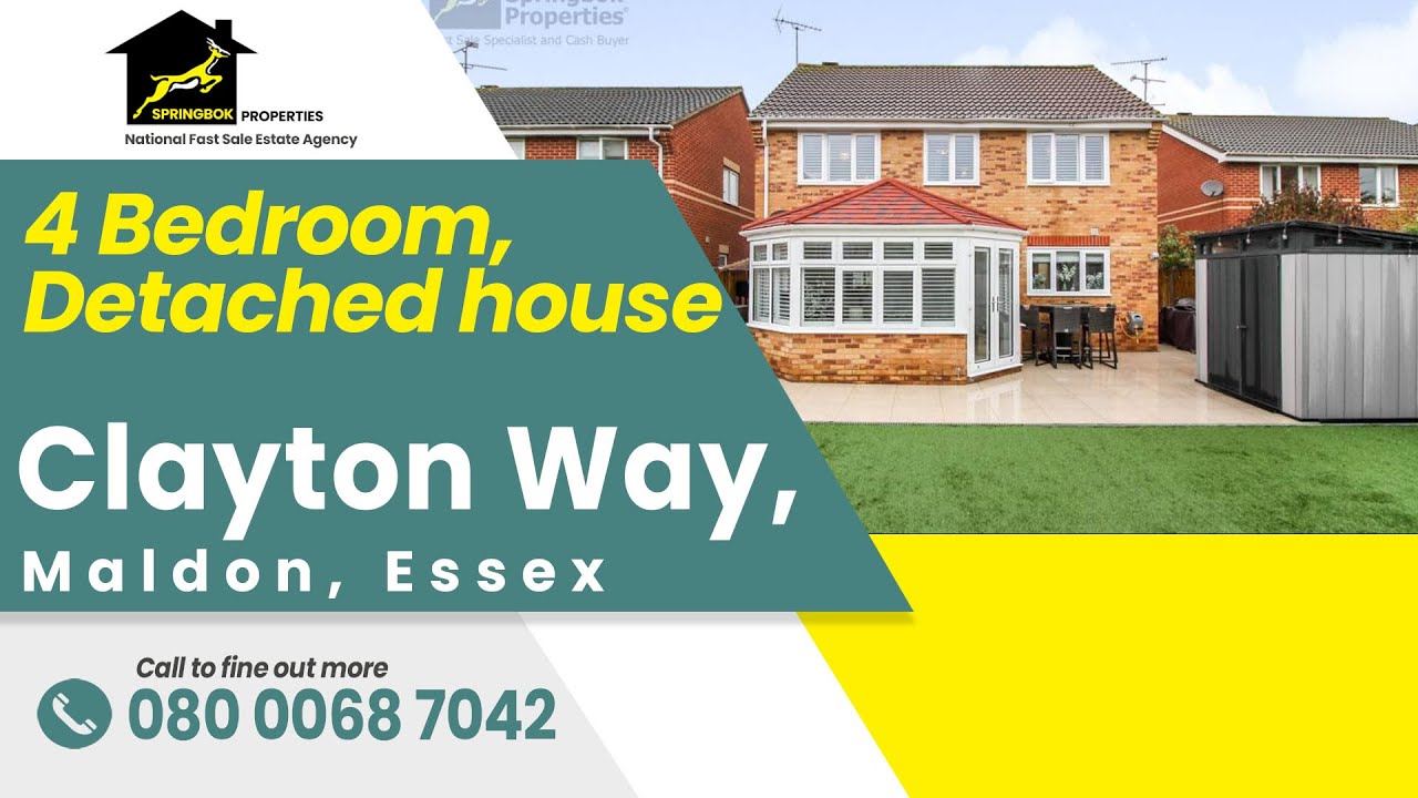Property For Sale in Maldon, Essex Clayton Way Springbok Properties