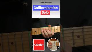 How to visualize the solo on Californication by Red Hot Chili Peppers