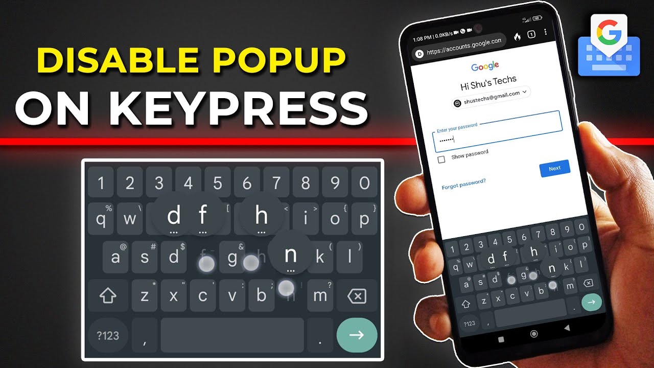 How To Stop Letters From Showing While Typing On Android Hide Show