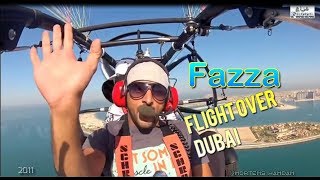 Sheikh Hamdan ( فزاع Fazza ) & Chris Colwell  Flying over Palm Jumeirah