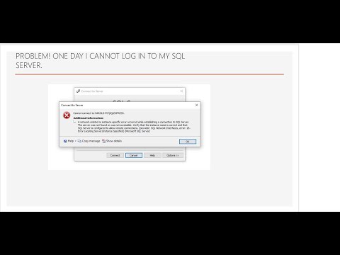 LOG IN ERROR IN MS SQL SERVER