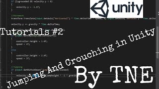 Jumping And Crouching In UNITY 3D