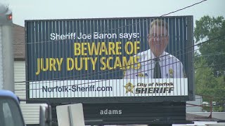 Norfolk sheriff puts up billboards to warn of jury scam alerts