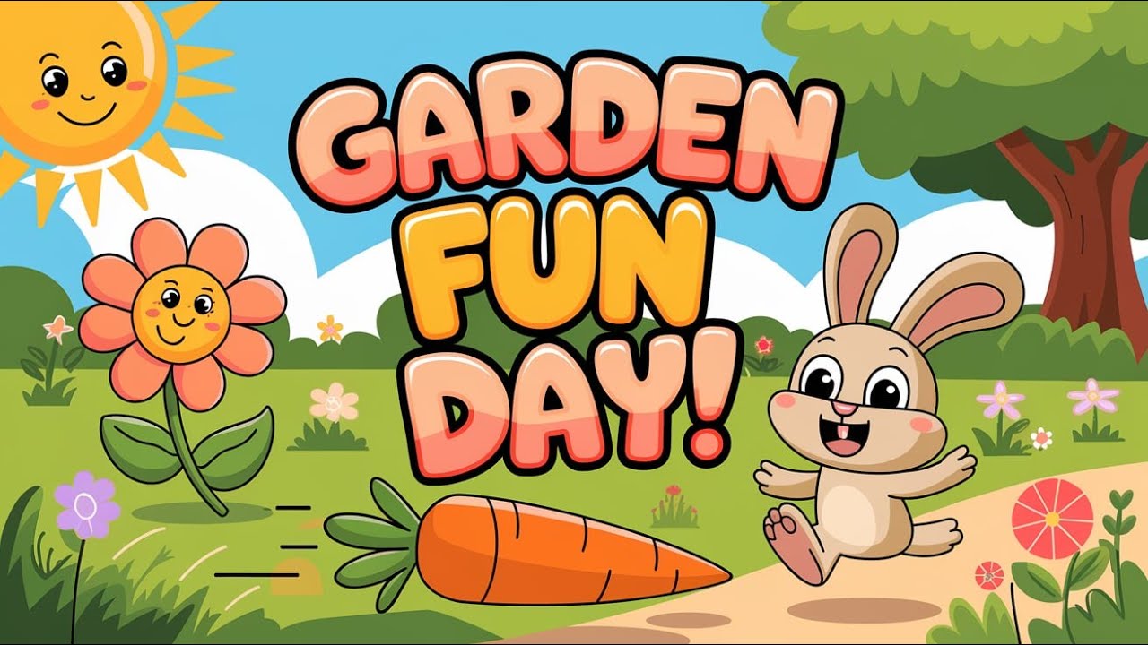 "Blooming Fun: A Sunny Day with Garden Friends Kids Stories Bedtime Story"