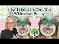 How i hand painted a cute whimsical bunny  dollar tree  complete step by step tutorial