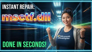 How to Fix msctf.dll CTF Loader Error!