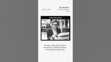 Ray Bradbury on Becoming a Writer #shorts #writing #scifi #fantasy