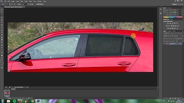 Car window tint in photoshop