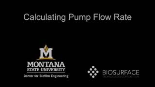 Chapter 10 Calculating pump flow rate Details