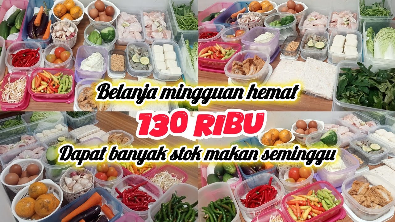 FOOD PREPARATION 130 RIBU UNTUK MAKAN SEMINGGU ‼️| DEFINISI BELANJA MINGGUAN HEMAT YANG SESUNGGUHNYA