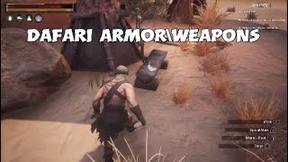 Conan Exiles Dafari armor\weapons & Banner location