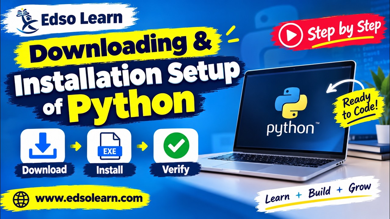 Python Download & Installation Setup | Edso Learn - YouTube