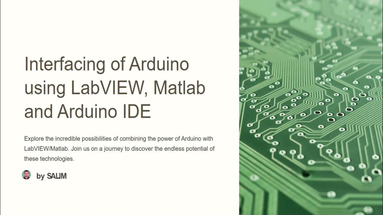 Interfacing of Arduino using LabVIEW, MATLAB and Arduino IDE - YouTube