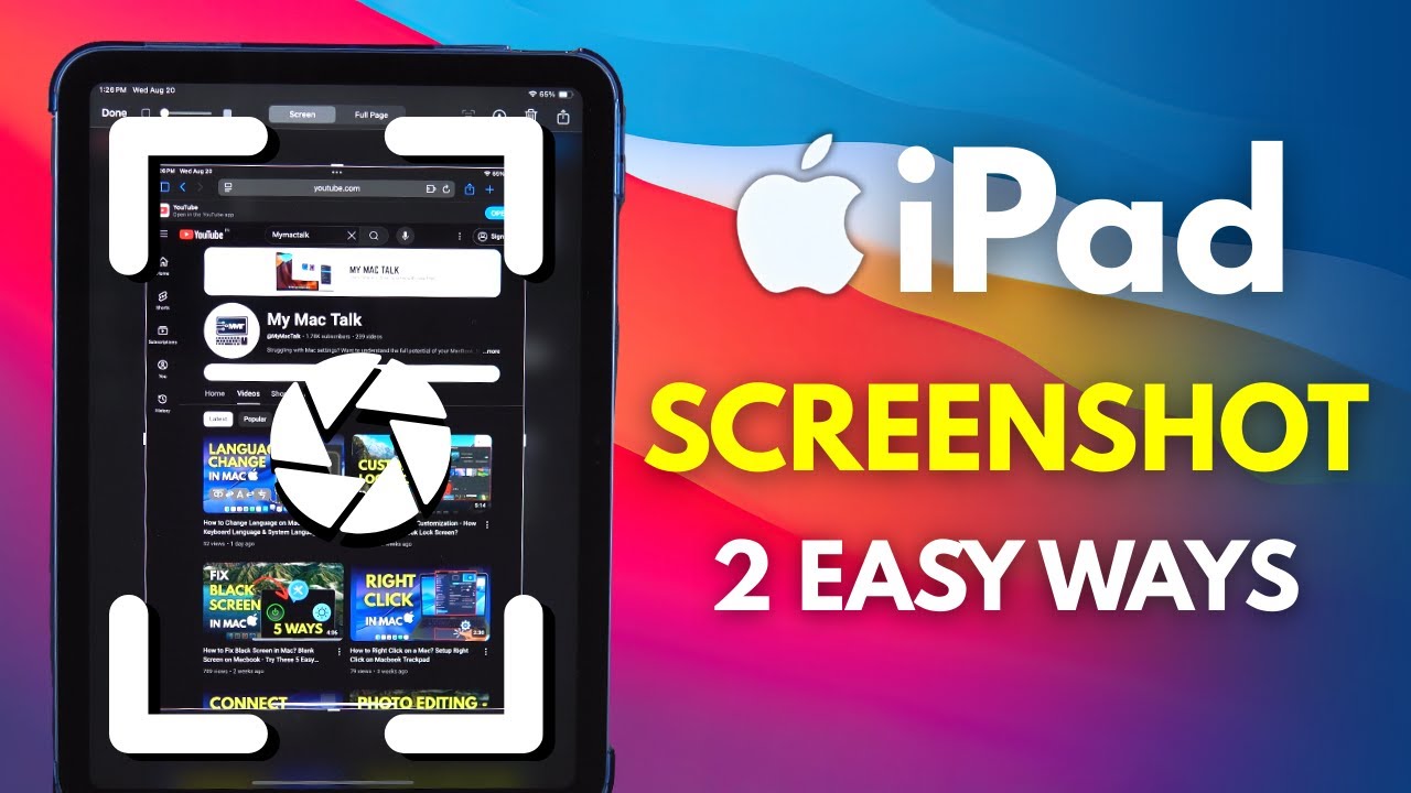 How To Take A Screenshot In iPad - iPad SS Shortcut & Gesture