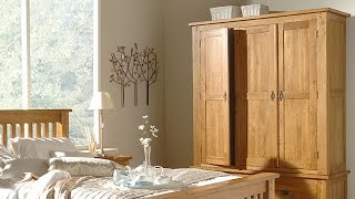Rustic Oak Triple Wardrobe - PineSolutions