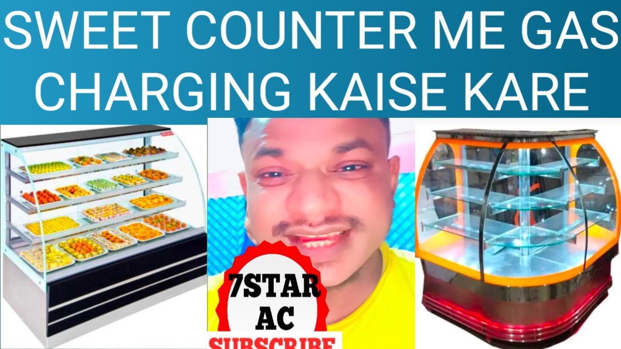 sweet counter me gas kaise Dala jata hai temperature kaise set Kiya ...
