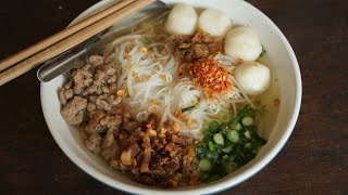 Thai Rice Noodle Clear Pork Soup : The three-hour broth is really delicious   - Morgane Recipes
