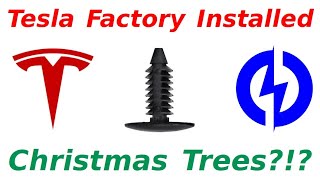 Tesla Factory Installed Xmas Trees?!?