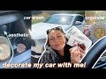 decorate & organize my car with me! (+ car tour)