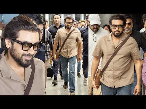 Hero Suriya Exclusive Visuals At Hyd Airport For Veera Bhadrudu (Telugu) Pre-Release Event | TFPC - TFPC