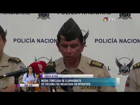 Incautan media tonelada de cocaína