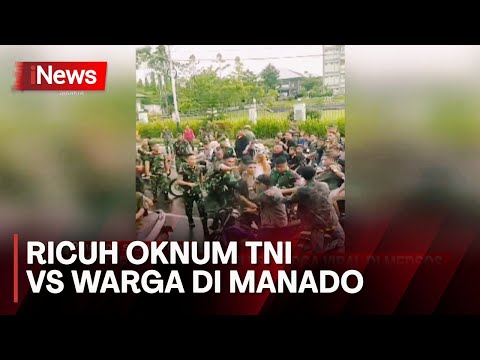 VIRAL! Oknum TNI Manado Bentrok dengan Pengiring Jenazah