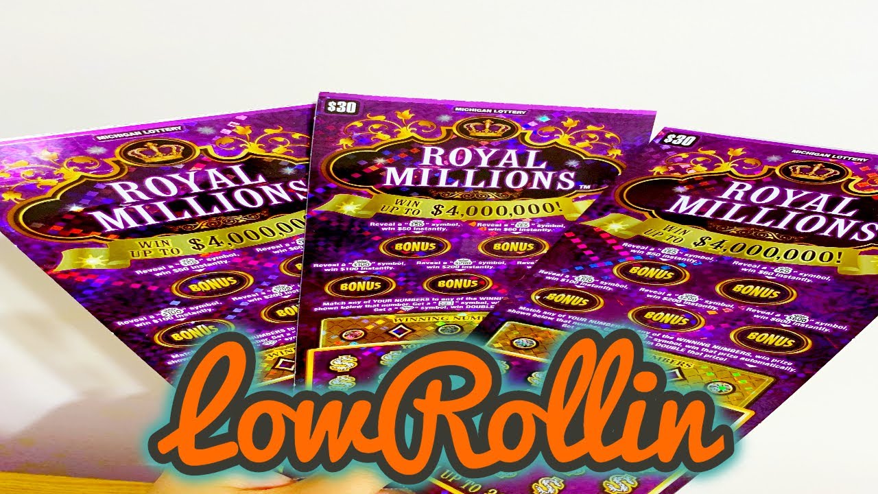 4,000,000 ROYAL MILLIONS BRAND NEW LOTTERY TICKET MICHIGAN LOTTERY 30