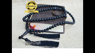 Tasbih Kayu Eboni Ebony Kalimantan 99. Asli- Bersertifikat