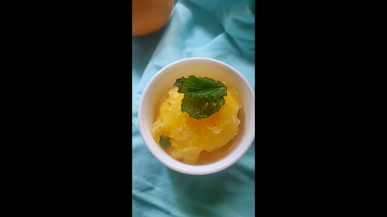 Orange Sorbet Without Ice Cream Maker 