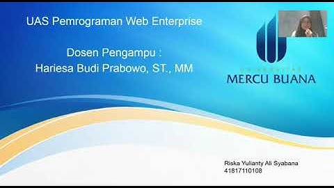 UAS Pemrograman Web Enterprise