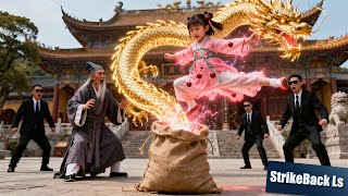 A Cute Little Kung Fu Girl Bursts from a Sack, Sending Every Bully into Absolute Panic!