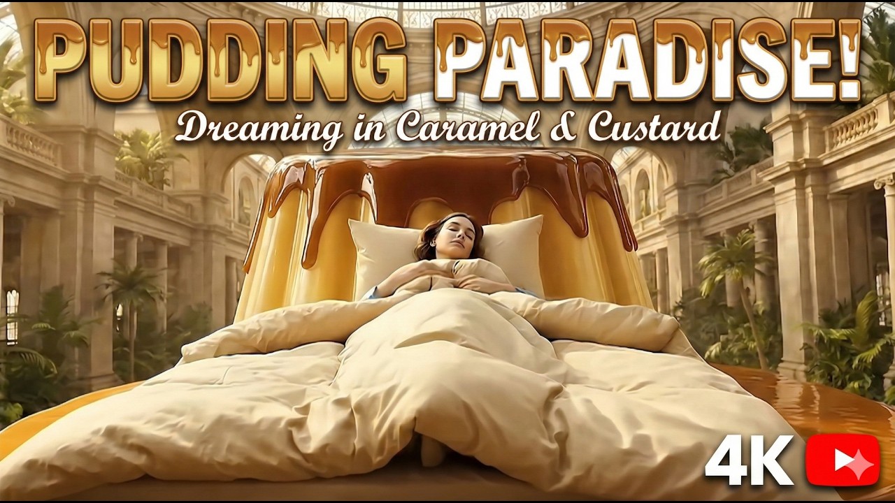 I Slept in a GIANT Caramel Pudding! 🍮😱-AI-SMR LABs