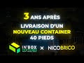 Livraison dun container 40 pieds occasion pour nico brico 24