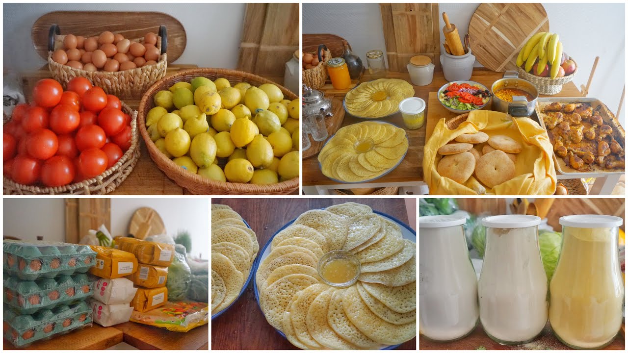 وجبة غداء/ عشاء و كوتي : طيبت وسط روينة التقدية خبز الدار احسن وصفة لوبيا و البغرير لي كيصدق