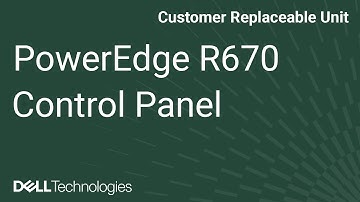 How to replace the left control panel on a PowerEdge R670