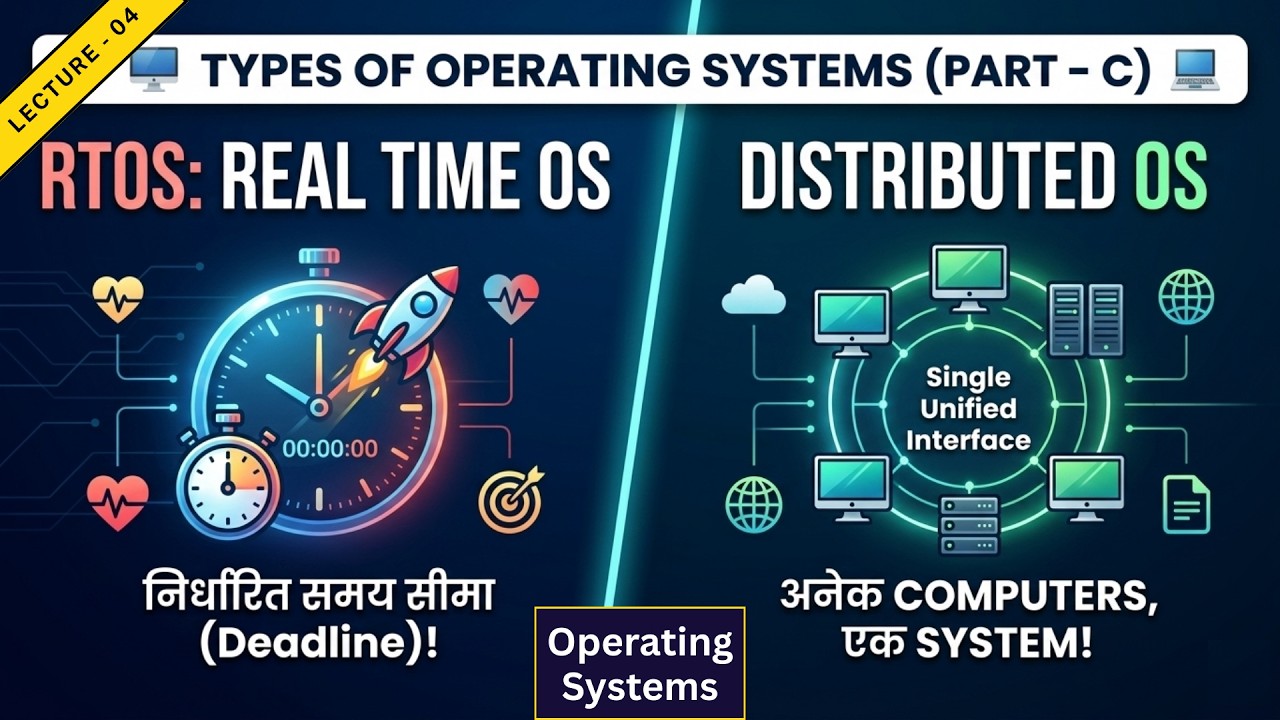 4. RTOS vs Distributed OS | Real Time Operating System & Distributed OS ...