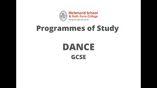 Dance GCSE Subject Video