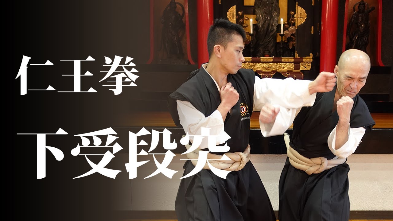 宗門の行としての少林寺拳法】仁王拳 下受段突 - YouTube