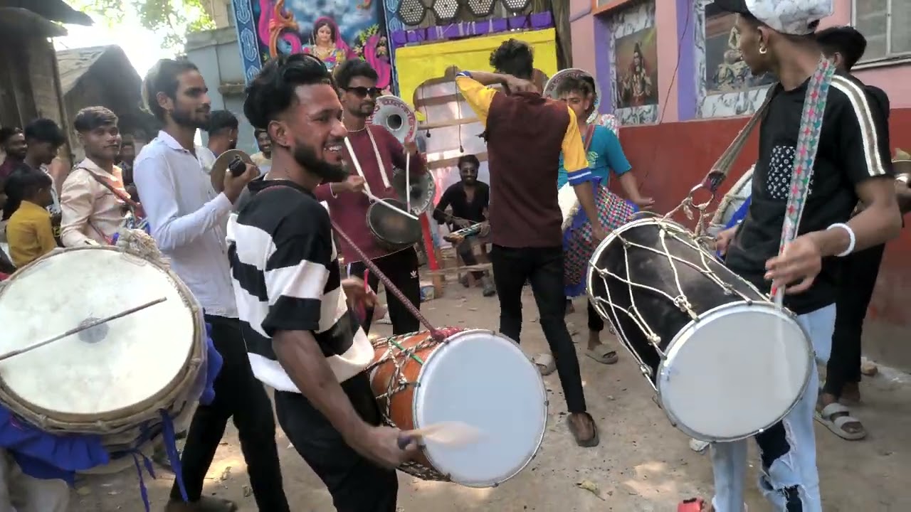 Rockstar ✨ Dhol Tasha party  [ Saraswati Puja ]  🧡KATWA 🧡