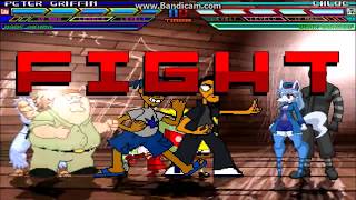 Mugen Battle #80 Peter, Rare Akuma, Juan And Zim Vs Chloe, Dark Donald, Pepito And Ki Spongebob