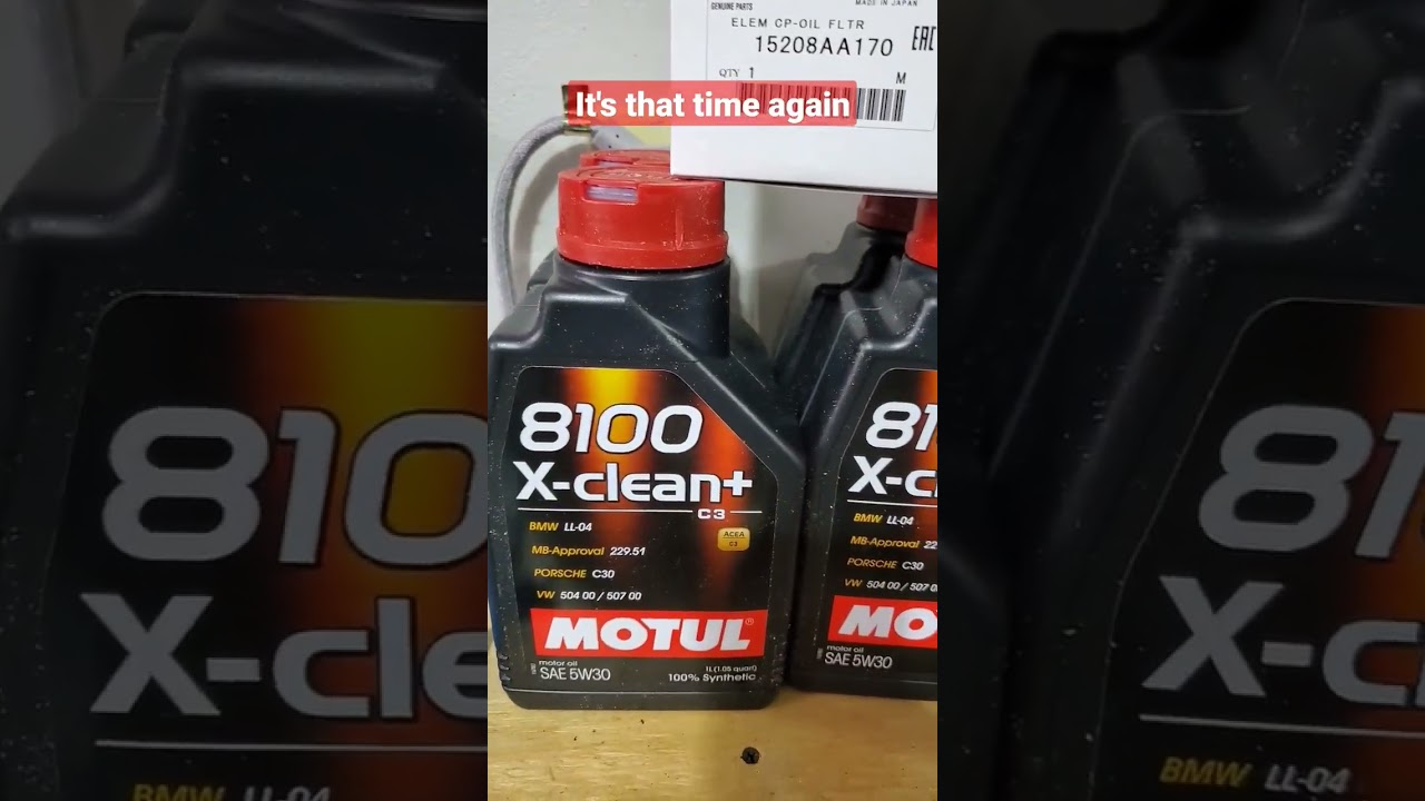 Motul Oil change kit 2017 WRX YouTube