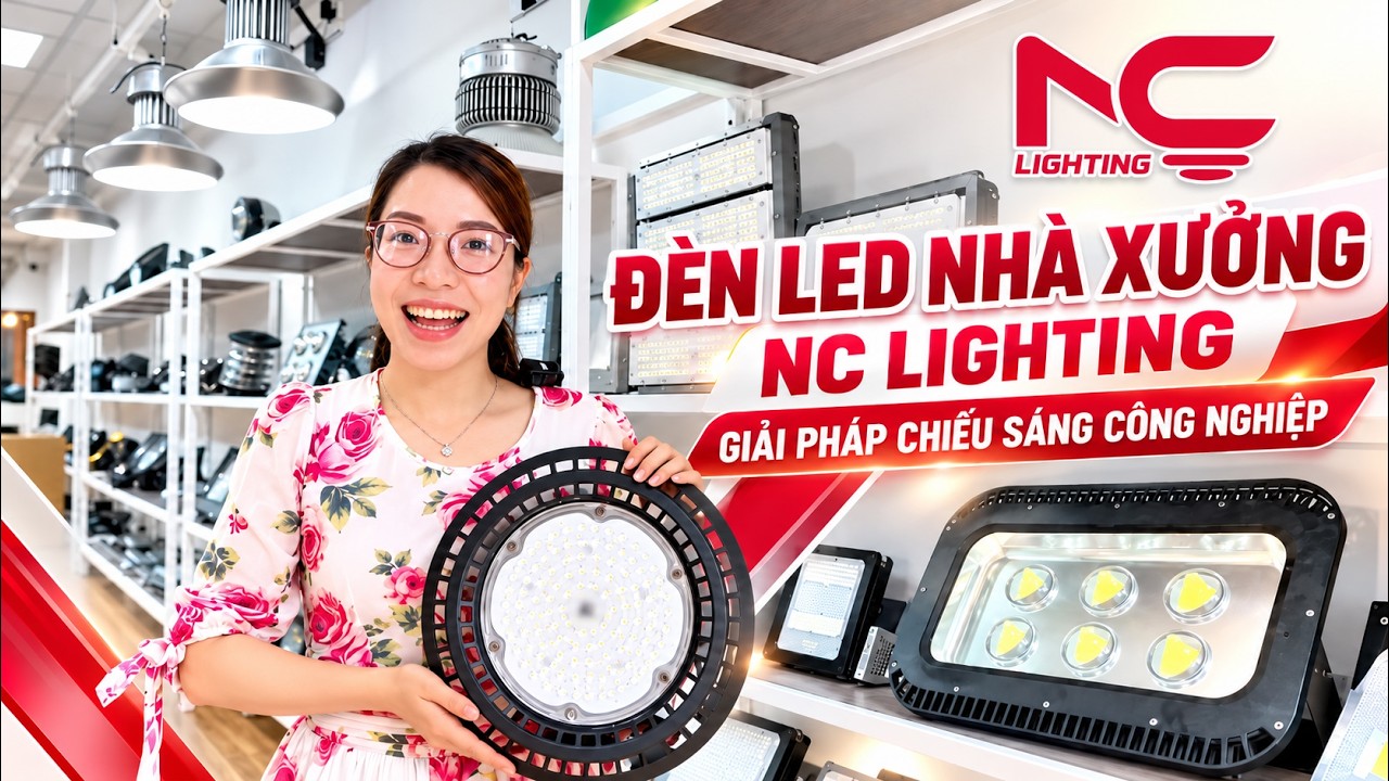 Video thực tế đèn LED nhà xưởng NC Lighting