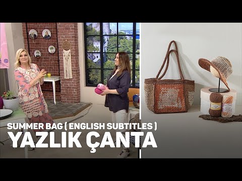 Alize Cotton Gold Plus ve Alize Cotton Gold Batik ile Yazlık Çanta -  Summer Bag