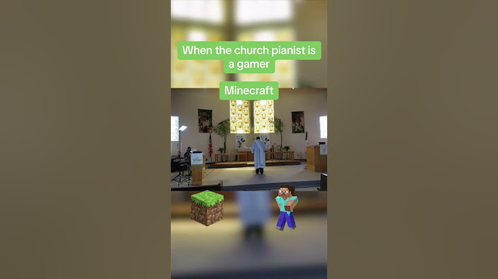 When the church pianist is a gamer - Minecraft
