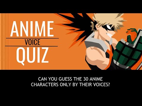 ANIME VOICE QUIZ 🗣️🕹️ Guess the anime character voice