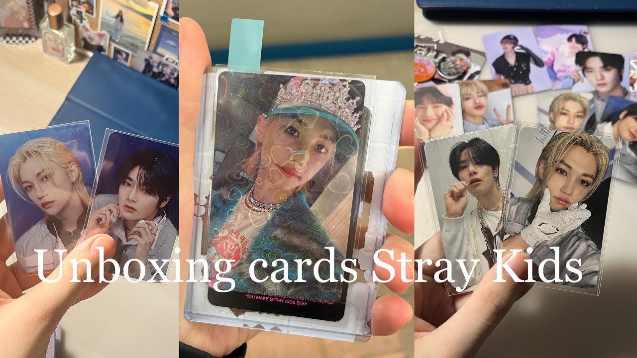 Unboxing Stray Kids #3/ распаковка карт Stray Kids - YouTube